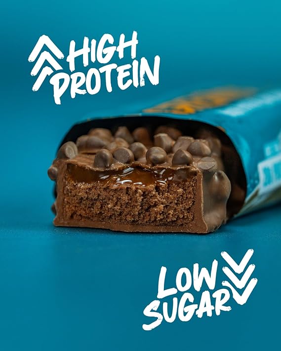 Grenade High Protein, Low Sugar Bar - Chocolate Chip Salted Caramel, 12 x 60 g - Image 6
