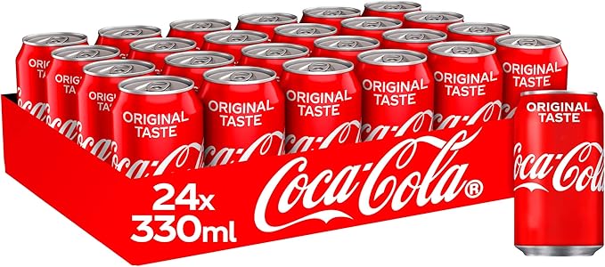 Coca-Cola Original Taste 24 x 330ml Cans