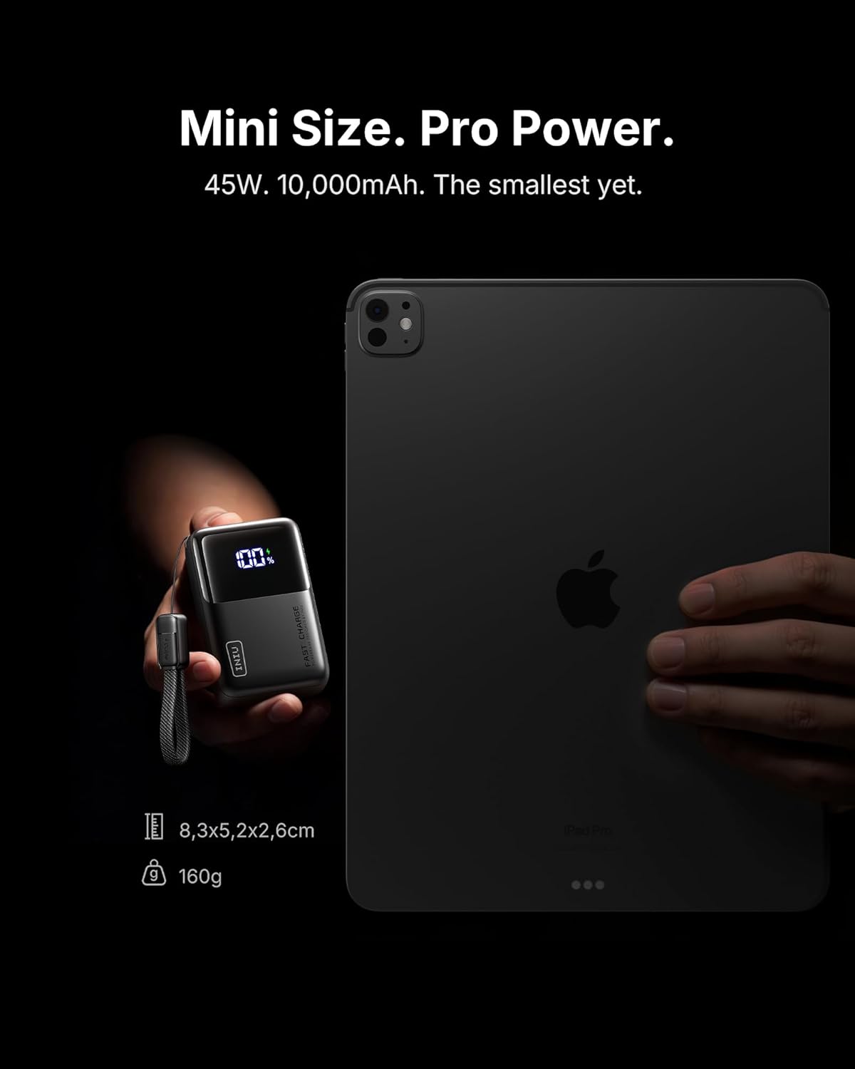 INIU Power Bank, Smallest Portable Charger 10000mAh, 45W Fast Charging Mini Battery Pack with Detachable USB-C Cable, Flight-Safe Travel Powerbank for iPhone 17 16 15 Pro Max, Samsung S26, iPad, etc - Image 7